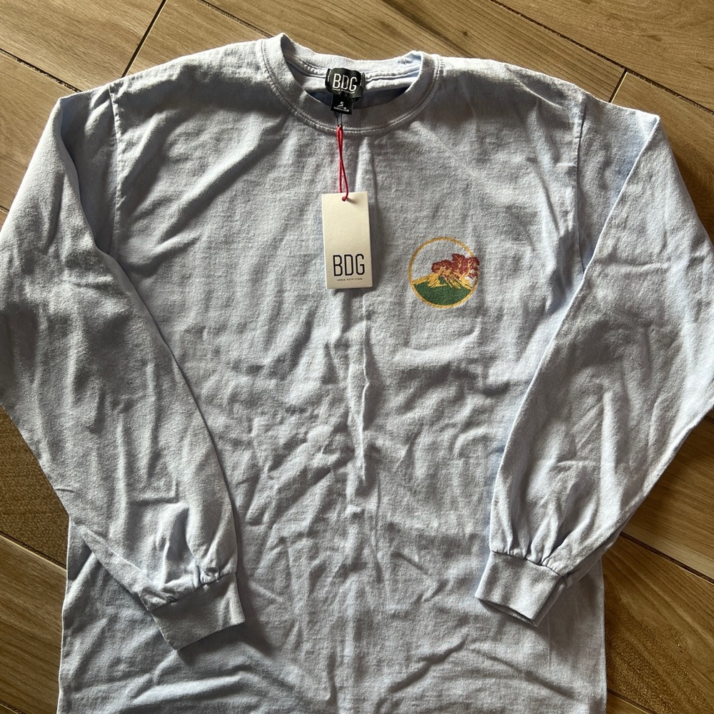 BDG Gray Shirt with Nature Graphic